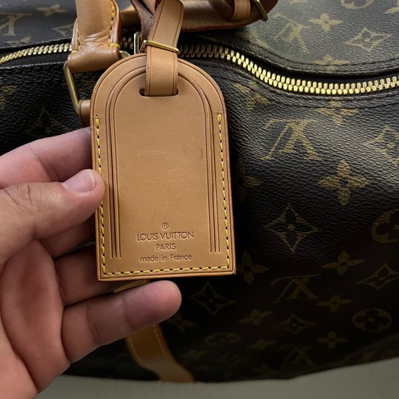 LIKE-NEW Louis Vuitton Monogram Keepall Bag +Strap - Picture 5 of 15